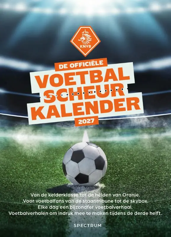 De officiële voetbal scheurkalender 2027