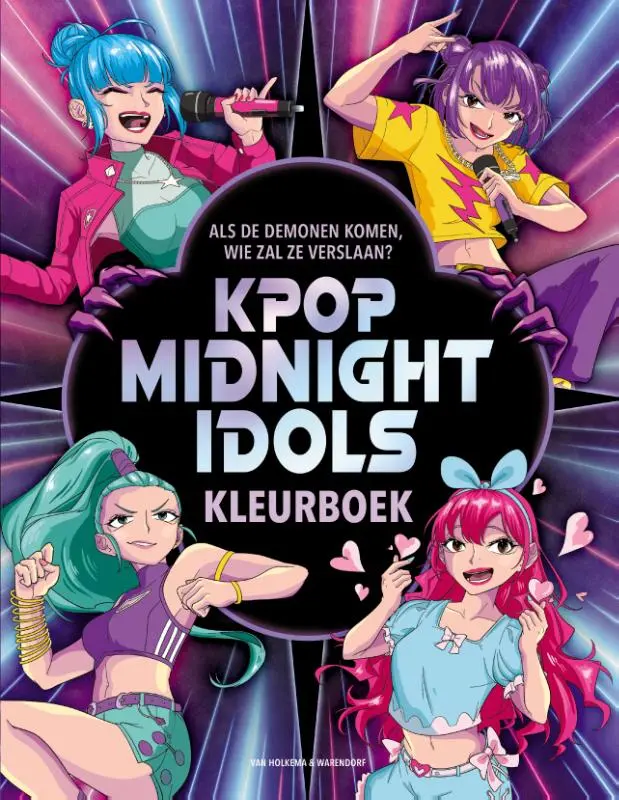 K-Pop Midnight Idols kleurboek