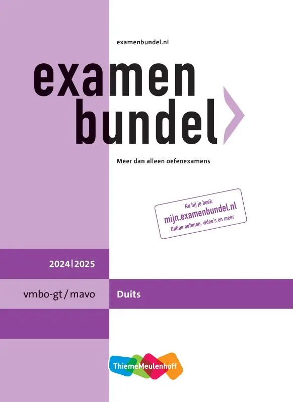 Examenbundel online + boek vmbo-gt/mavo Duits 2024/2025