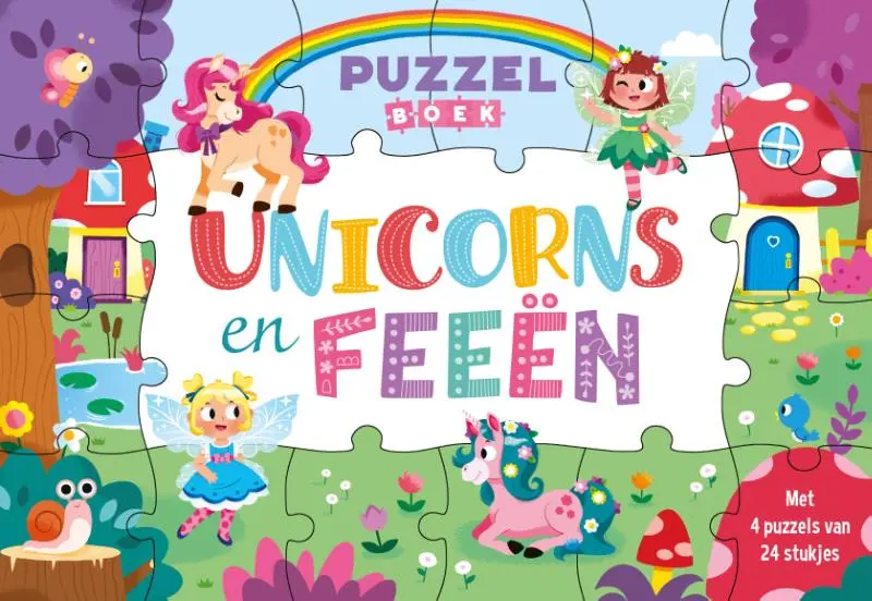 Unicorns en feeën - Puzzelboek
