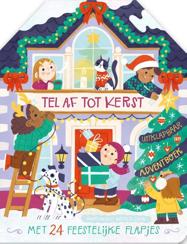 Tel af tot kerst - Uitklapbaar adventboek