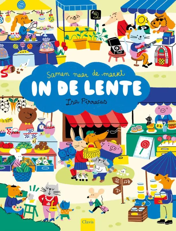 Samen naar de markt in de lente