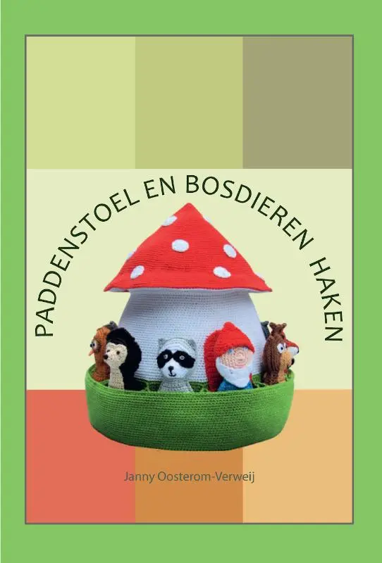 Paddenstoel en bosdieren haken