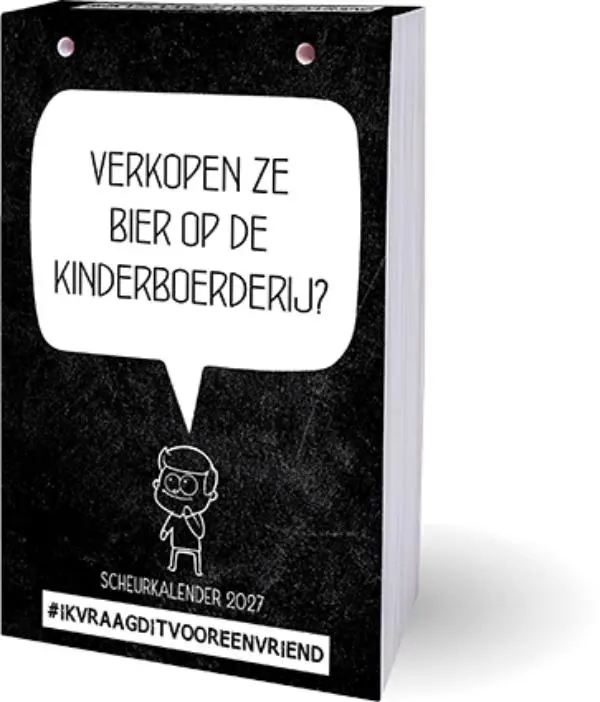 Ik vraag dit voor een vriend scheurkalender - 2027
