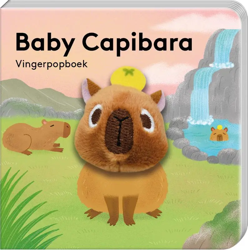 Vingerpopboekje Baby Capibara