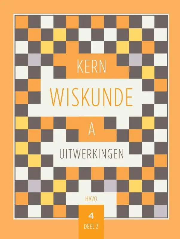 KERN Wiskunde uitwerkingenboek havo 4 wiskunde A deel 2