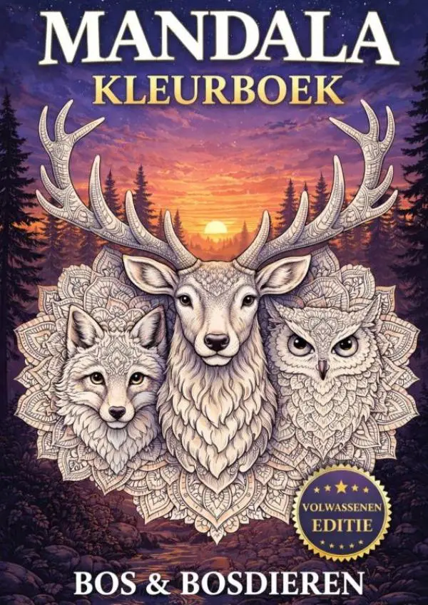 Mandala kleurboek - Bos & bosdieren