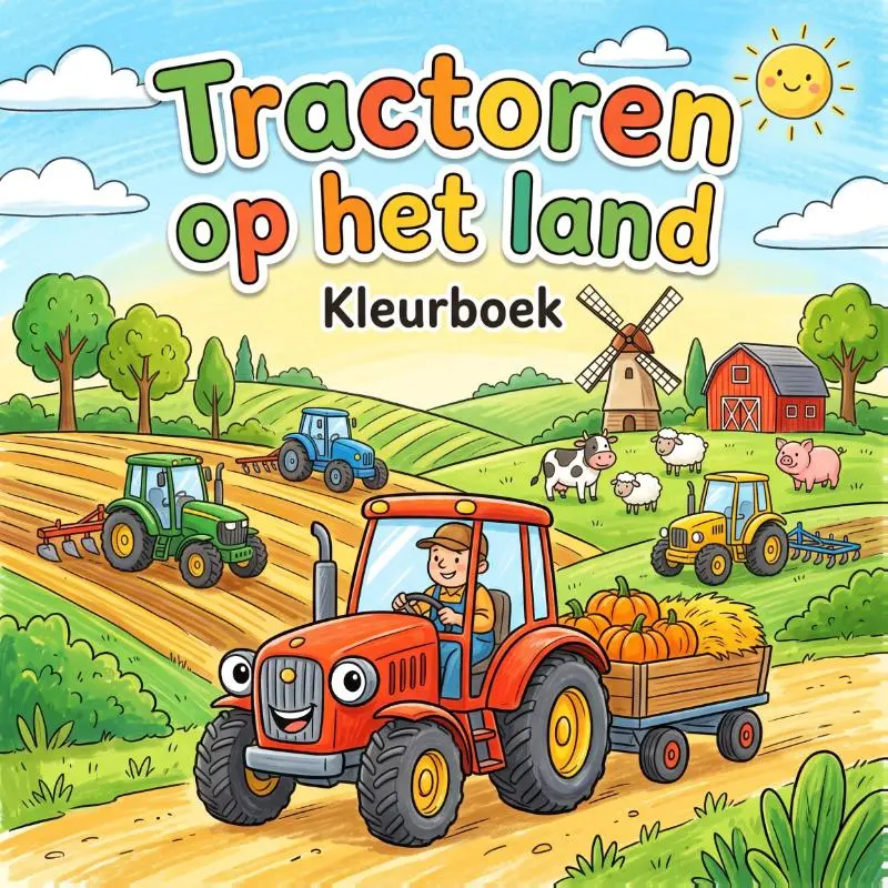 Tractoren op het land