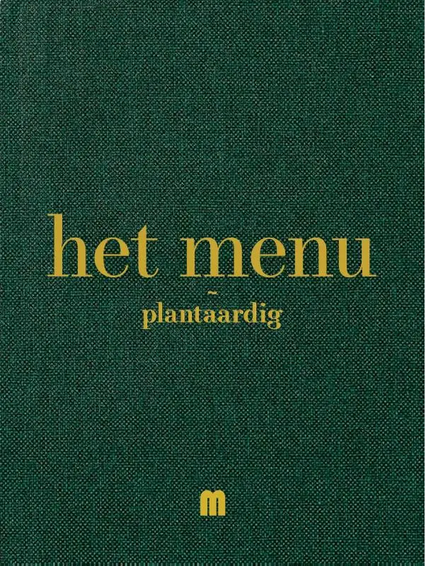 Het menu plantaardig