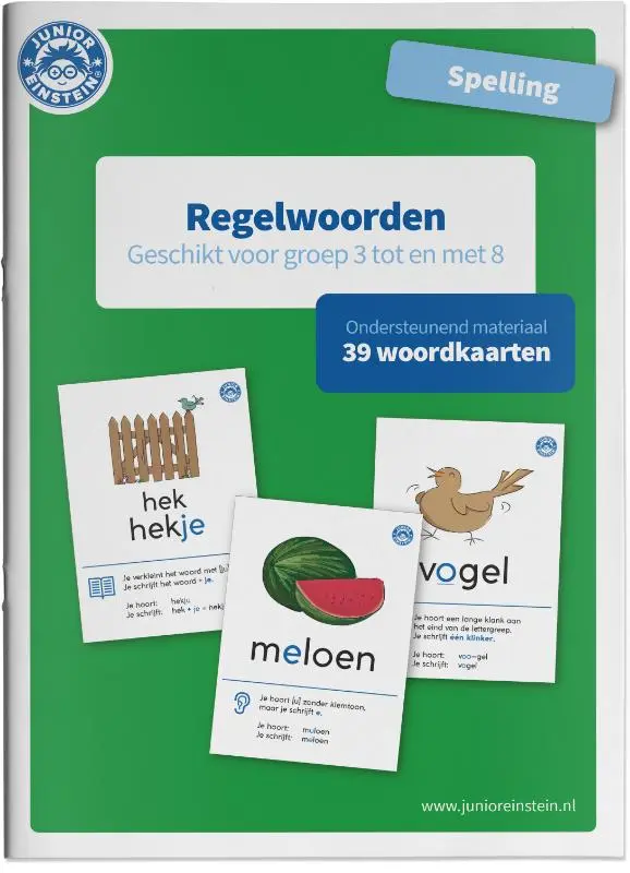 Regelwoorden geschikt voor de groepen 3 tot en met 8